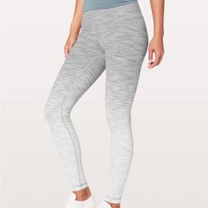 Lululemon wunder under 28” ombré melange space dye size 6